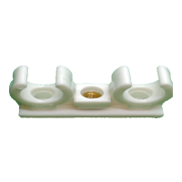 Скоба двойна с месингова втулка метрична резба