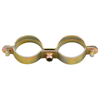 Скоба двойна жълт цинк M6