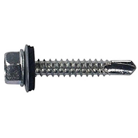 DIN 7504K Винт самопробивен за покривна ламарина шестограмна глава с шайба