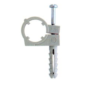 Найлонова скоба за PVC тръби - единична